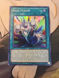 Yugioh! Neos Fusion x 2 - 1st ed Super Rare - SAST-EN060 - LP - Image 1