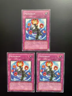 Yugioh Meteorain DR1-EN099 Common Unlimited Edition LP X3 - Image 1