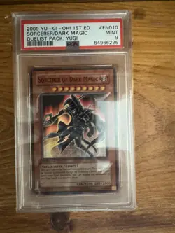 Yu-Gi-Oh! Sorcerer of Dark Magic DPYG-EN010 1st Edition PSA 9 MINT! - Image 1