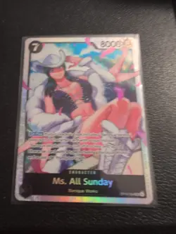 One Piece Card Game TCG - Ms. All Sunday OP14-084 SR English Holo - Image 1