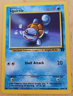 Pokemon Squirtle Team Rocket Pokemon Card #68/82 Near Mint Private Collection - Image 2