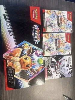 Pokemon - Scarlet & Violet Prismatic Evolutions Surprise Box Opened No Cards. - Image 1
