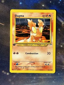 Slugma 82/105 MINT Neo Destiny 1st First Edition Common 2002 Pokemon Card - Image 1