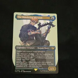 Magic: The Gathering FFXIV The Wandering Minstrel Legendary Creature Card Lot - Image 1