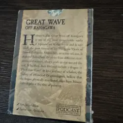 Dragon Shield Art Card Sleeves Great Wave Pattern New - Image 3