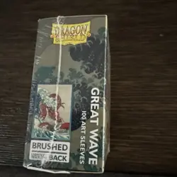 Dragon Shield Art Card Sleeves Great Wave Pattern New - Image 4