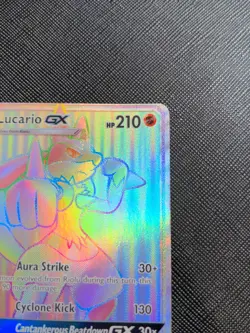 Lucario GX 135/131 Secret Rare Forbidden Light Pokemon Card NM/LP+ - Image 4