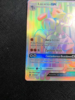 Lucario GX 135/131 Secret Rare Forbidden Light Pokemon Card NM/LP+ - Image 5