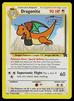 Pokemon Card - Dragonite WB Stamped Movie Promo WOTC Promo Stamped #5 - Image 1