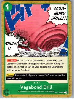 Vagabond Drill OP11-039 Release Event A Fist Divine Speed - One Piece Card - NM - Image 1