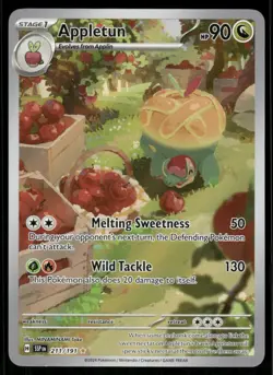 Pokemon Cards Appletun 211/191 Surging Sparks Illustration Rare NM - Image 1