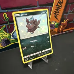 Pokemon Card Zorua SV25/SV94 SM Hidden Fates Baby Shiny Rare Near Mint - Image 2