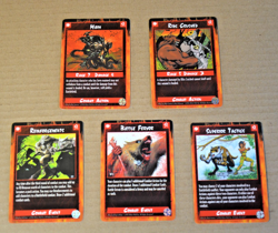 Rage CCG War Of The Amazon Group of 5 Combat cards - Image 1