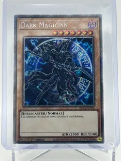Dark Magician 7th Art 1st Edition Quarter Century Secret Rare Card RA04-EN106 NM - Image 1