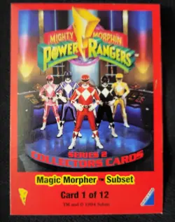 Mighty Morphin Power Rangers Magic Morpher Subset Card #1 Zack Black Ranger -nm+ - Image 2