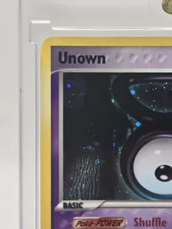 (UNSEEN-V/28) Unown V (R) Pokemon EX Unseen Forces (Holofoil Unown) Card # V/28 - Image 3