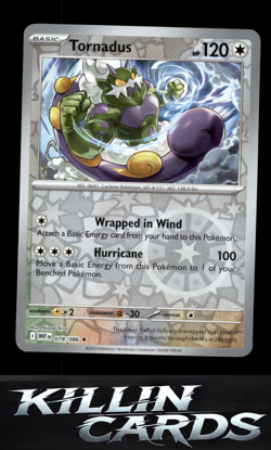 Reverse Holofoil Tornadus 078/086 Pokemon Rare SV: White Flare Card NM - Image 1