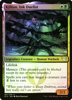 X 1 Killian, Ink Duelist Foil NM-M Strixhaven 197 MTG Magic The Gathering - Image 1