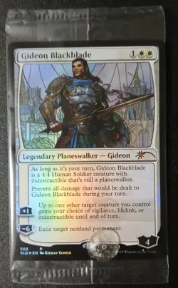 MTG Gideon Blackblade (Stained Glass), Foil, NM/Sealed, Secret Lair - Image 1