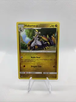Hakamo-o 76/111 Sun & Moon Crimson Invasion Regular Pokemon Card TCG - Image 1