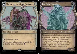 Showcase THRONE OF THE GRIM CAPTAIN mtg NM Lost Caverns of Ixalan Rare - Image 1