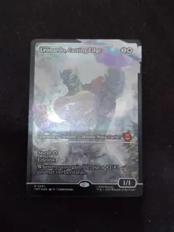 Leonardo, Cutting Edge - Foil - Showcase Teenage Mutant Ninja Turtles MTG - Image 1