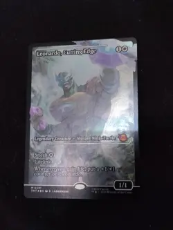 Leonardo, Cutting Edge - Foil - Showcase Teenage Mutant Ninja Turtles MTG - Image 2