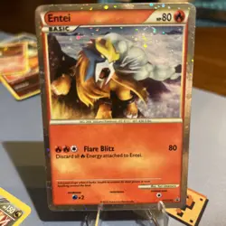 Entei HGSS20 Promo HeartGold SoulSilver Pokemon Card Holo Foil Rare LP - Image 1