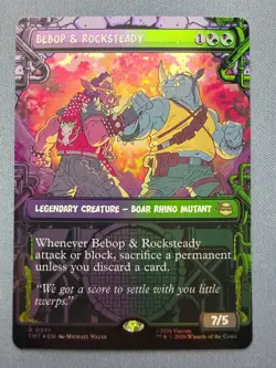 Bebop & Rocksteady (Showcase) *FOIL* - Teenage Mutant Ninja Turtles MTG 241 NM - Image 1