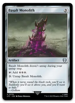 Basalt Monolith #274 (LP) Lord of the Rings LTC Magic MTG - Image 1