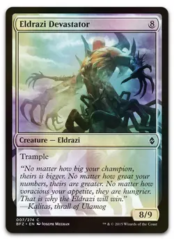 Eldrazi Devastator #7 (Foil) (NM) Battle for Zendikar BFZ Magic MTG - Image 1