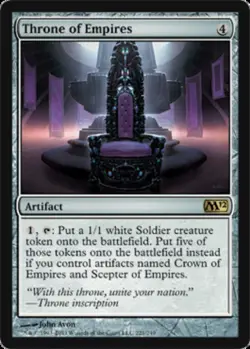 1x Lightly Played, English Throne of Empires - Foil - Magic 2012 (M12) - Image 1