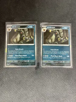 Pokemon Prismatic Umbreon 59/131 Holo Lot. 2 Cards - Image 1