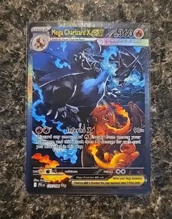 Mega Charizard X ex 125/094 SIR Phantasmal Flames Pokemon Card - JUST PULLED - Image 1
