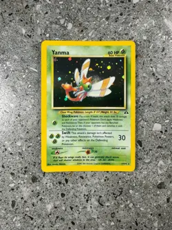 Pokemon TCG Cards Yanma 17/75 Neo Discovery Holo Rare - Image 1