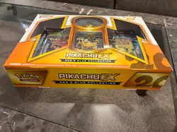 Pokemon 2016 Pikachu EX Red Blue Collection Box Factory Sealed Generations 20th - Image 2