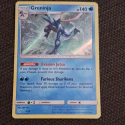 Pokemon TCG Greninja 9/18 Detective Pikachu Stage 2 140HP Holo Rare Holo - Image 1