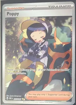 Pokemon TCG - Holofoil Poppy Special Illustration Rare 227/197 NM OBF - Image 1