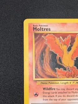 Moltres 27/62 - RARE Non-Holo Fossil Pokemon Card - WOTC Vintage - LP - Image 2