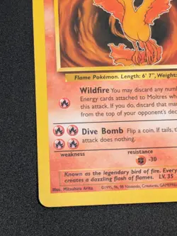 Moltres 27/62 - RARE Non-Holo Fossil Pokemon Card - WOTC Vintage - LP - Image 5