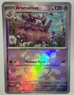Pokemon Aromatisse (Master Ball Pattern) 039/131 Sv: Prismatic Evolutions Holo - Image 1