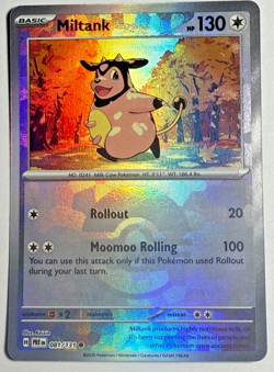 Miltank 081/131 Prismatic Evolutions Poke Ball Pattern Holo Pokemon Card - Image 1