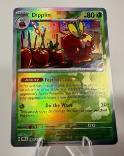 Dipplin 010/131 Prismatic Evolutions Master Ball Pattern Pokemon Card - Image 1