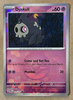 Duskull Poke Ball Pattern Holo Prismatic Evolutions Common 035/131 Pokemon TCG - Image 1