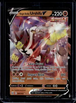 2021 Pokemon SWSH Battle Styles Single Strike Urshifu V #085/163 - Image 1