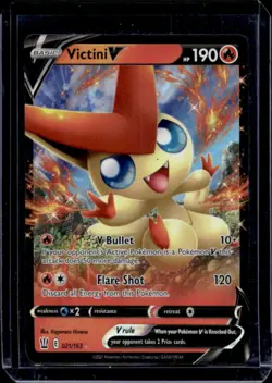 2021 Pokemon SWSH Battle Styles Victini V #021/163 - Image 1