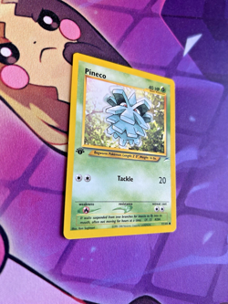 Pineco - 77/105 [Neo Destiny] Pokemon TCG - 1st EDITION - Common - NM - Image 2