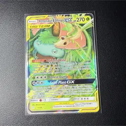 Pokemon Venusaur & Snivy GX 1/236 Cosmic Eclipse Ultra Rare Holo 270 HP - Image 1