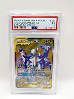 Pokemon Arceus & Dialga & Palkia GX | Garchomp & Giratina GX Lot | Graded PSA 5 - Image 4