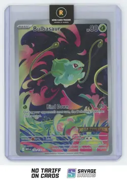 2025 Pokemon Mega Evolution Bulbasaur #133/132 Illustration Rare - Image 1